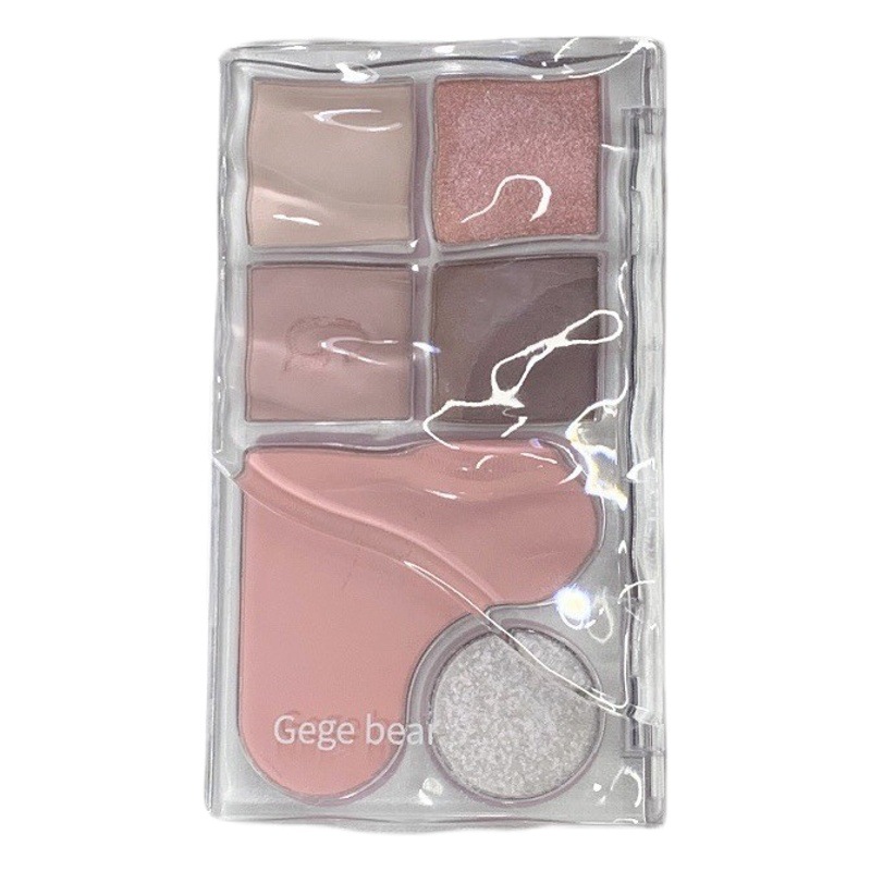 Gege bear light shadow eye shadow integral blush matte eye shadow blush en un disco maquillaje cosmético al por mayor