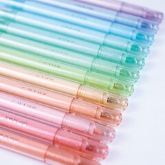 集物社銀河來信熒光筆套裝學生手帳彩色閃光護眼色熒光閃耀記號筆