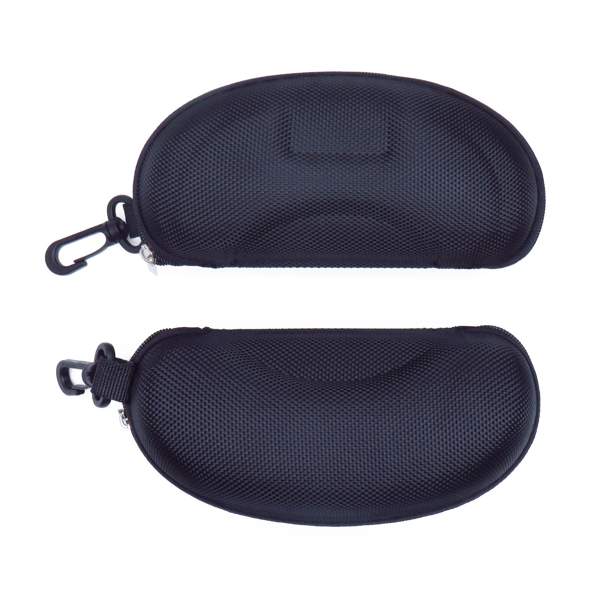 卸売EVAメガネケース オックスフォード布製 耐圧・耐衝撃サングラスケース フック付きジッパー式メガネケース メガネバッグ