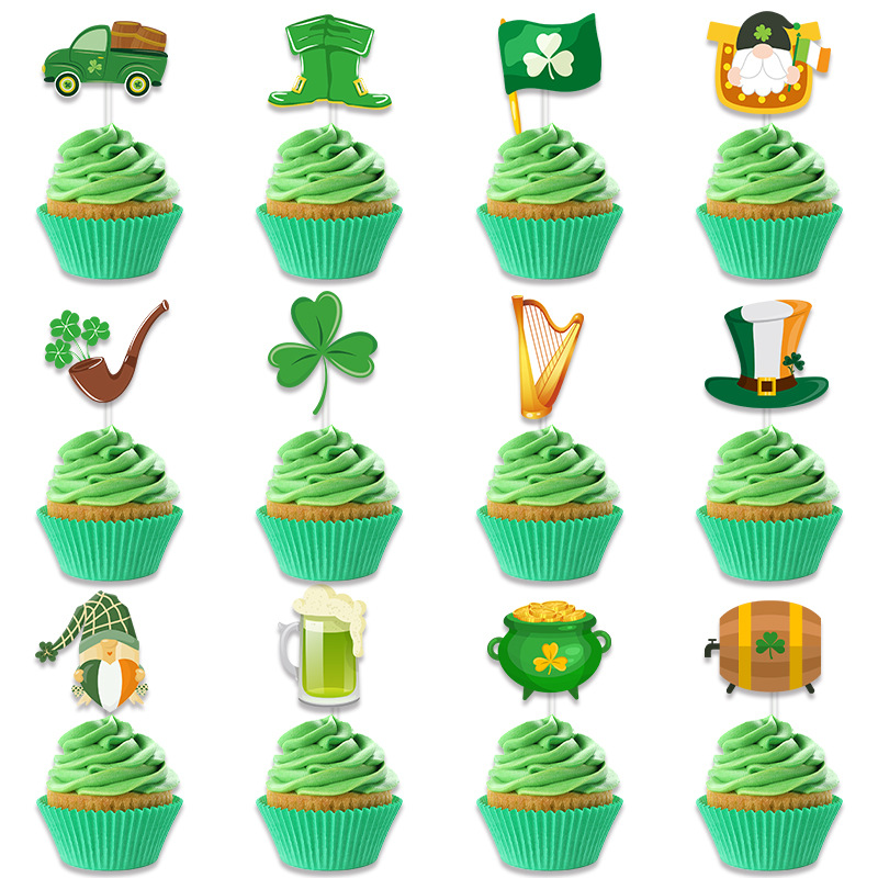 2024 Nueva Bandera de St. Partrika espiral pequeña bandera