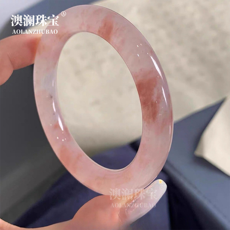 厂家批发跨境热卖小红书热卖AAA级桃花酿一档玉镯金丝玉手镯保真|undefined