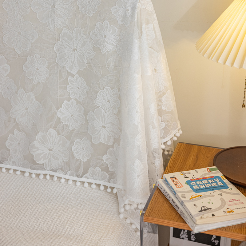 沙发巾靠背巾床头罩万能盖巾全盖防滑蕾丝布艺沙发靠背巾沙发罩套