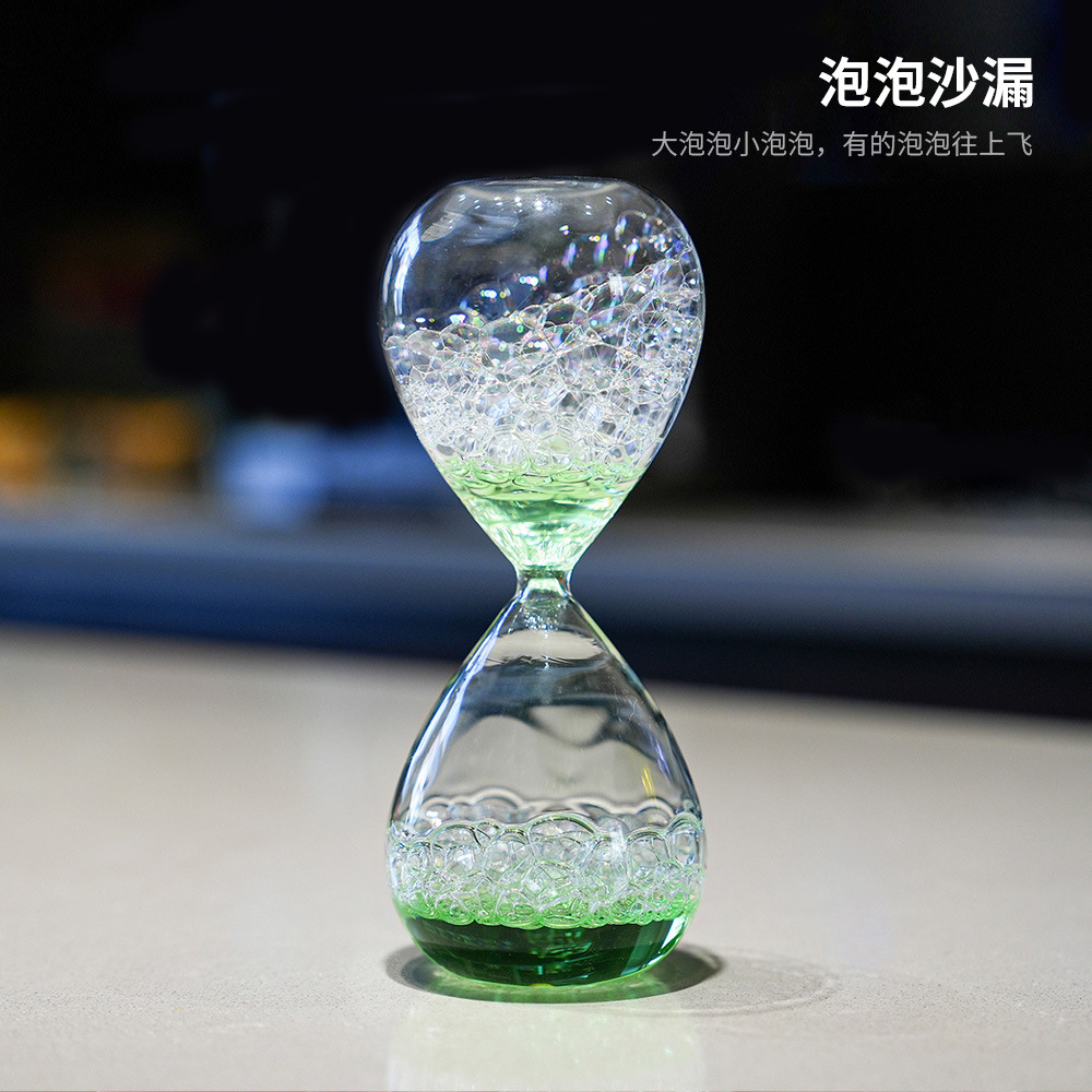 Burbuja creativa sueño burbuja reloj de arena puff señorita cantando reloj de arena multicolor para la selección