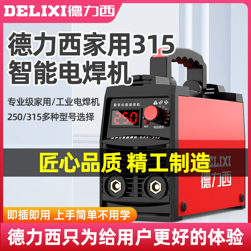 Deluxe 250 soldadora doméstica 315 máquina multiplaca industrial de alta potencia 220V380V doble voltaje accesorios completos