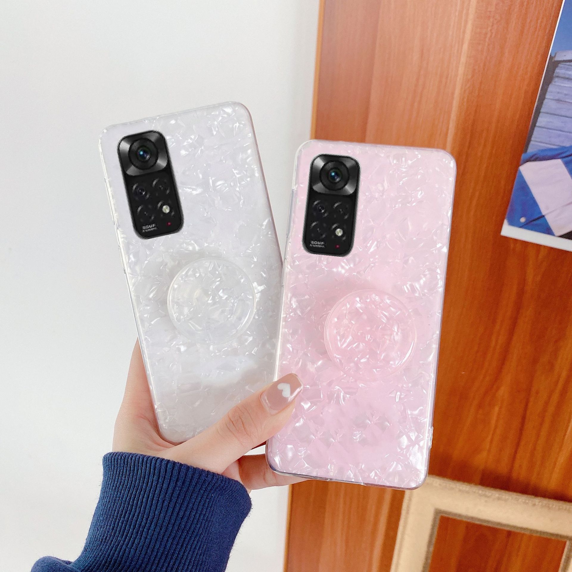 Airbag bracket with shell pattern suitable for Redmi Note11s phone case 11pro international version transparent country_voghion.com