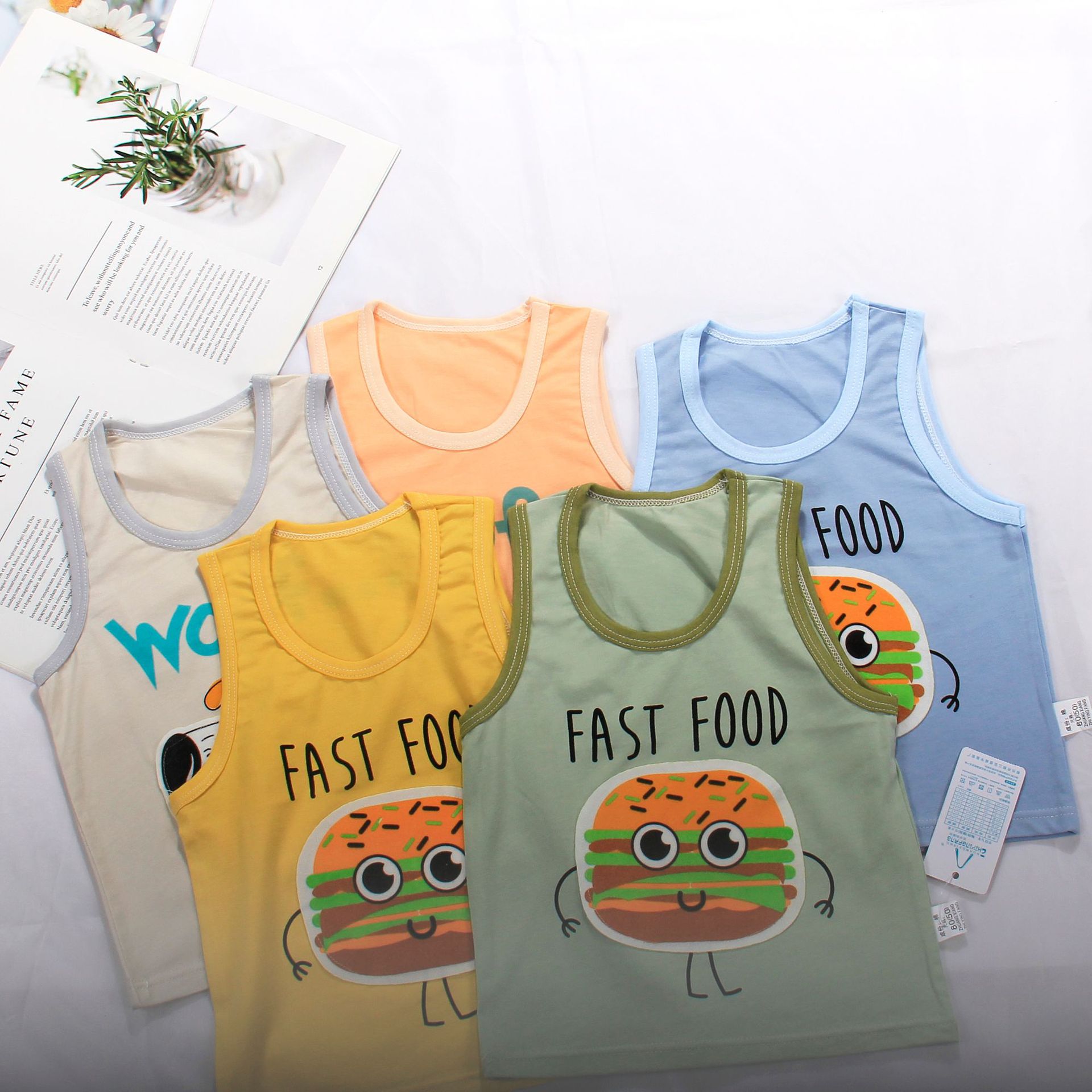 children vest summer modal New products men and women baby vest clothes Infants 1-3 Sleeveless blouse