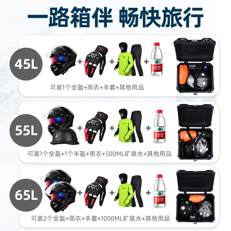 Motocicleta tronco de aleación Aluminio extra grande pedal motocicleta becerro (accesorios)