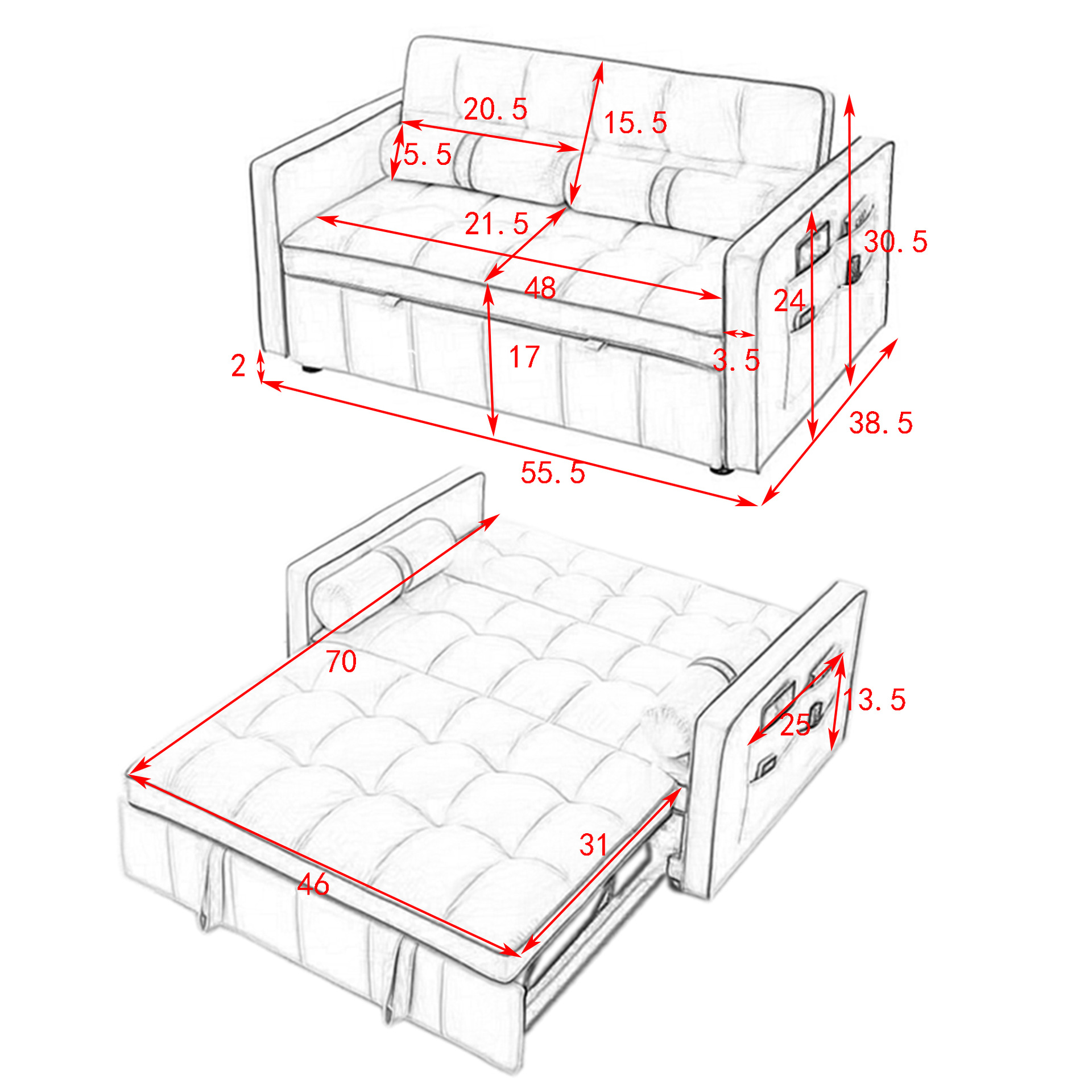 Muebles de diseño nórdico pequeño sofá de tela sala de estar sofá doble