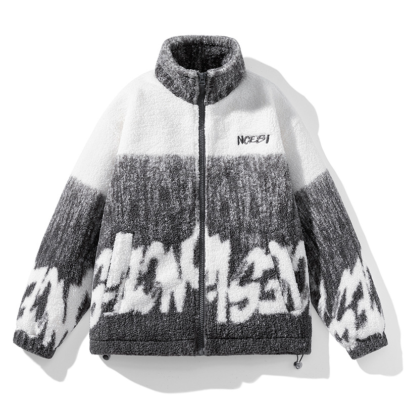 Herrenbekleidung Lammfelljacke Herrenmantel Winter dicke Fleecejacke Jugendstil Seidenbaumwolljacke Herren_voghion.com