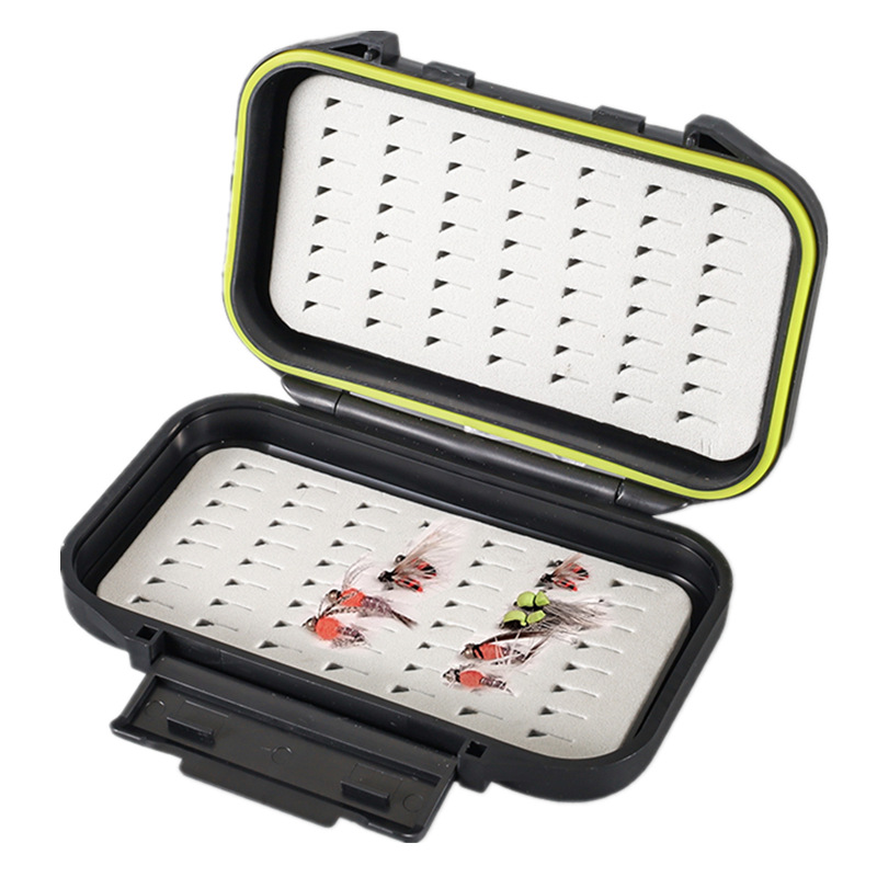 Caja de mosca caja de gancho de lana caja de lentejuelas caja de almacenamiento portátil a prueba de agua corriente mosca gancho caja de almacenamiento Luya caja multifunción