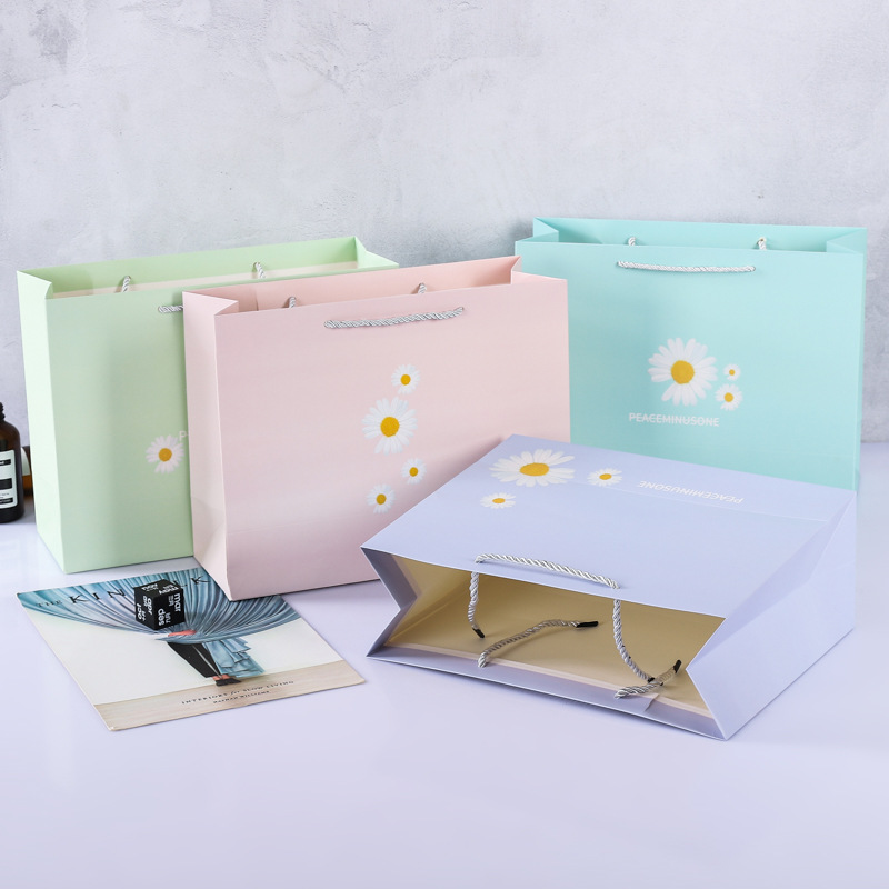 礼物袋礼品袋批发ins风纸袋超大号生日鲜花牛皮纸方形手提袋
