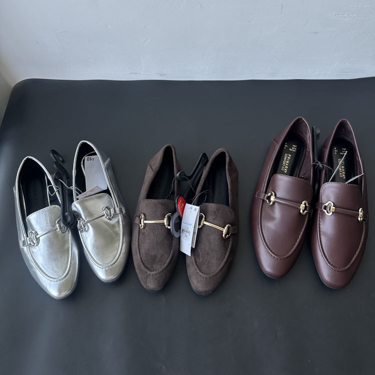 2025年春秋新款时尚百搭套脚休闲单鞋日常穿大码女鞋外贸批发