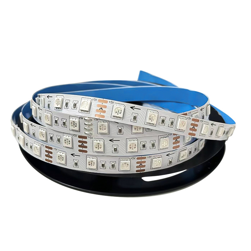 5050RGBLED 시세 램프 5V 60 램프 원격 제어 오디오 장식 LED 램프 분위기 라이트 바 5.5MM 8MM 10