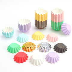 50 disposable high temperature resistant cup cake paper cups, macaron color hard snow Mei Niang paper holder, glutinous rice ball holder
