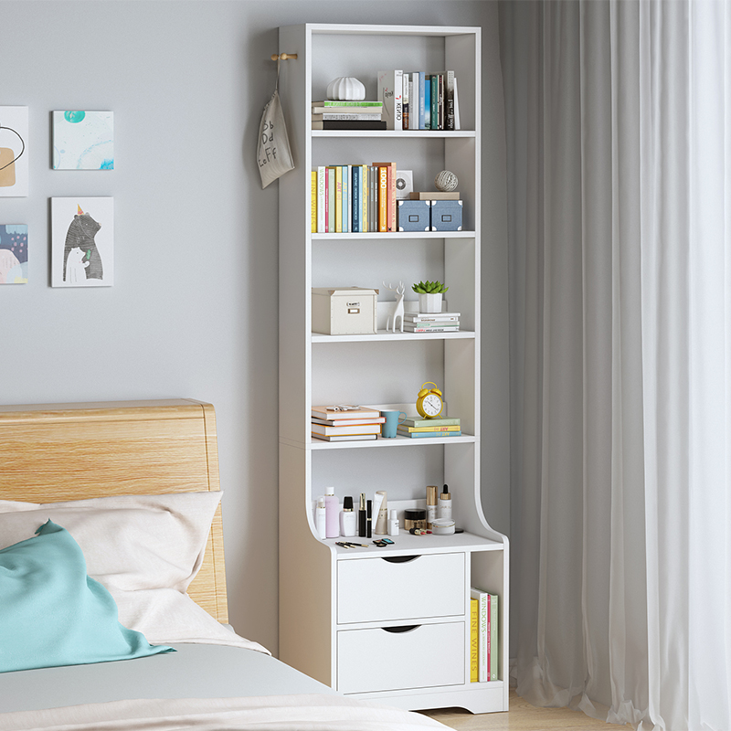 床头柜简易小户型卧室简约现代云梯置物架床边多功能收纳储物晶柏