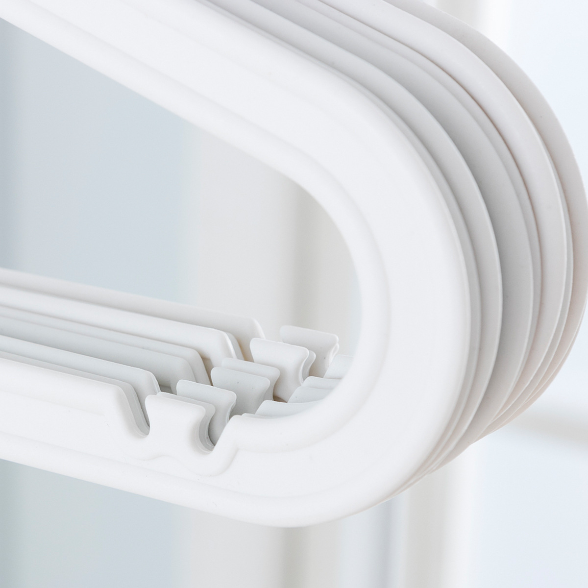 Ou runzhe antideslizante percha de ropa sin costuras al por mayor mojado y seco dormitorio armario ropa percha ropa soporte 10 piezas