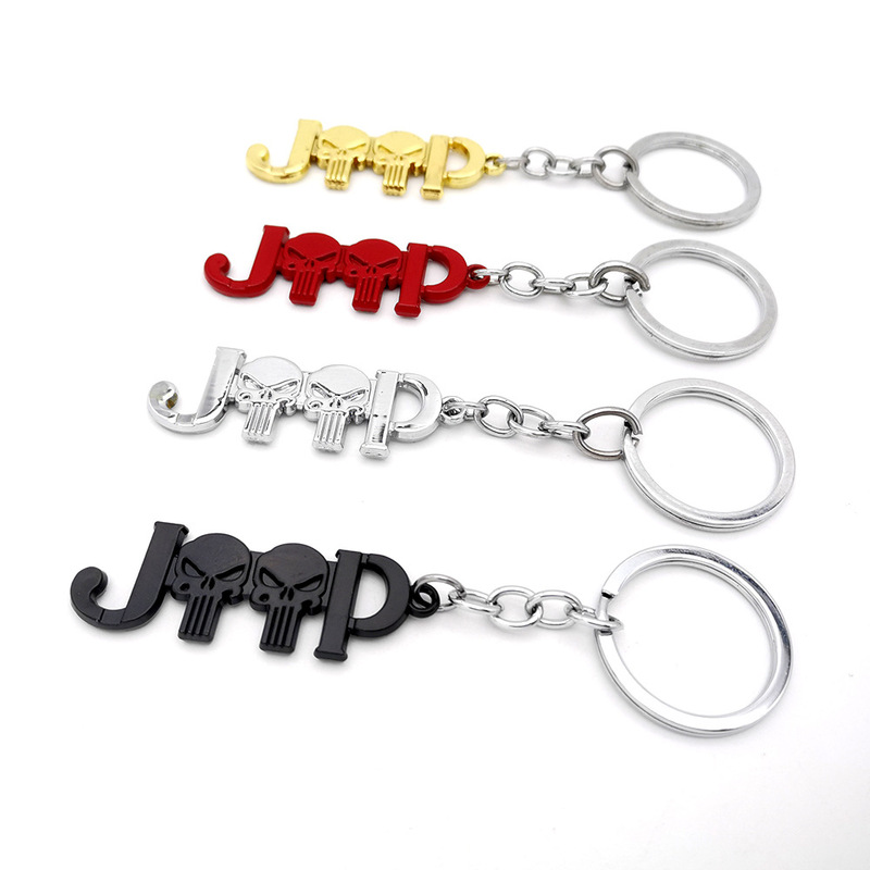 Suitable for jeep jeep Shepherd car personalized creative metal keychain ornaments in stock