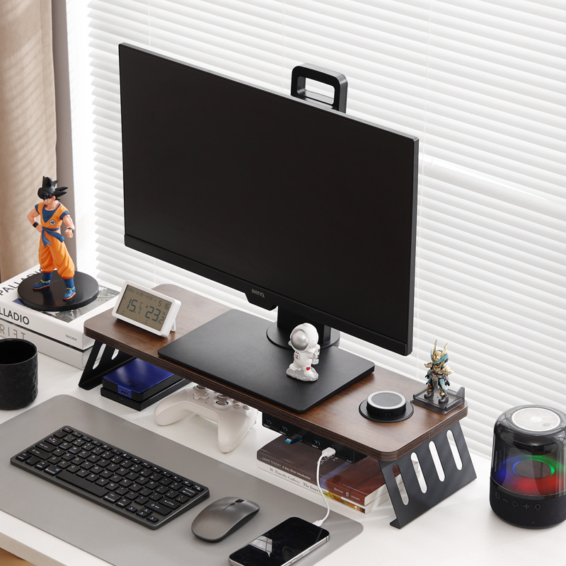 월넛 블랙 다리 USB3.0+ 무선 충전 [길이 60 폭 20] 탄소강 경사 다리