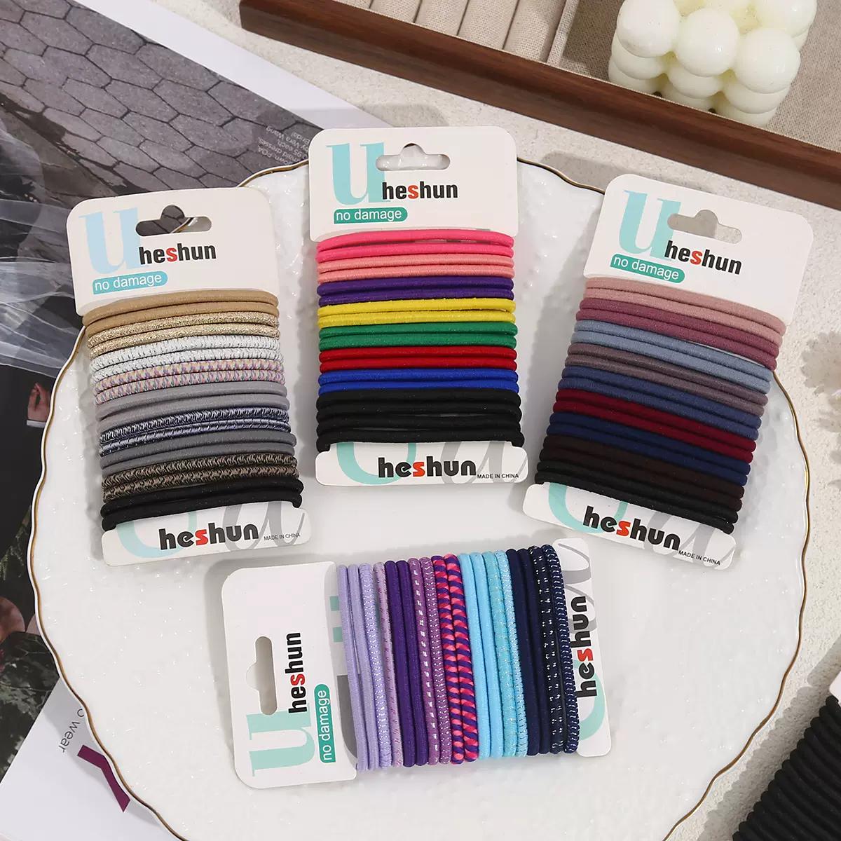 发绳韩式新款创意彩色学生发圈简约橡皮筋头绳扎马尾绳2025新款