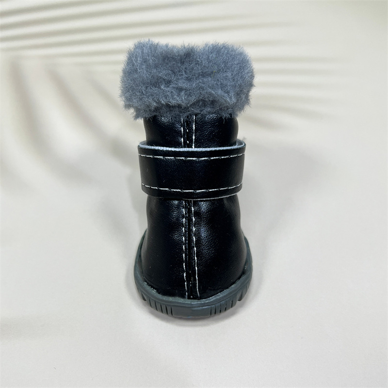 가죽 방수 스노우 부츠 [색상 랜덤] 1개