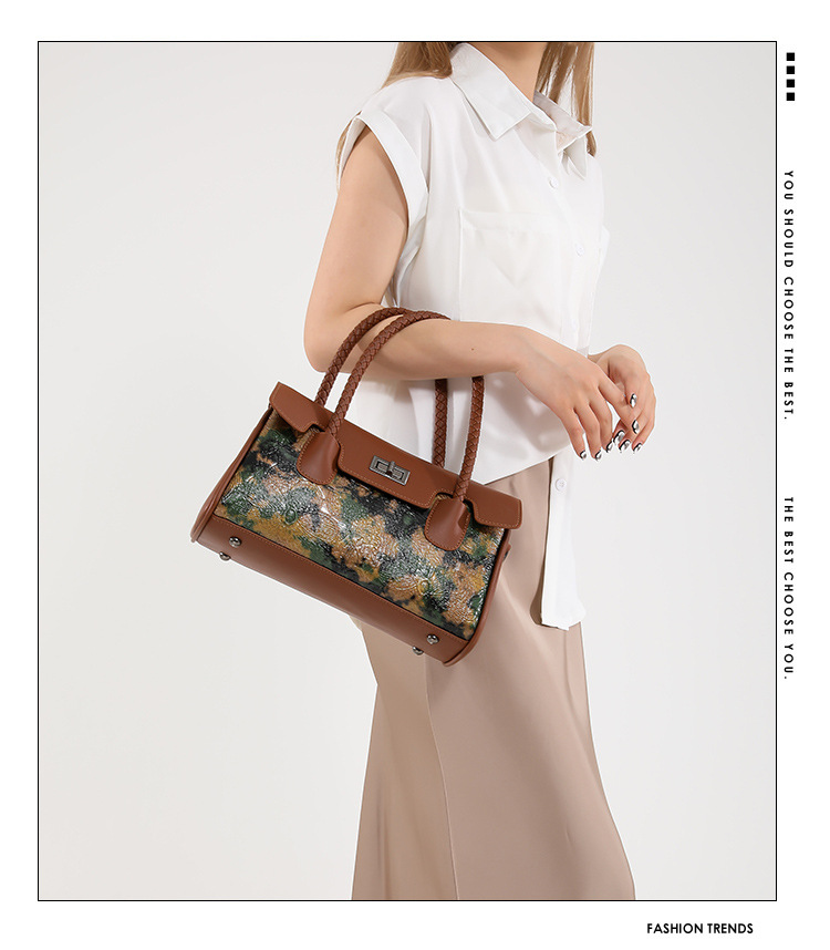 Women's Retro Handbag Chinese Style Shoulder Bag For Mature Women_voghion.com