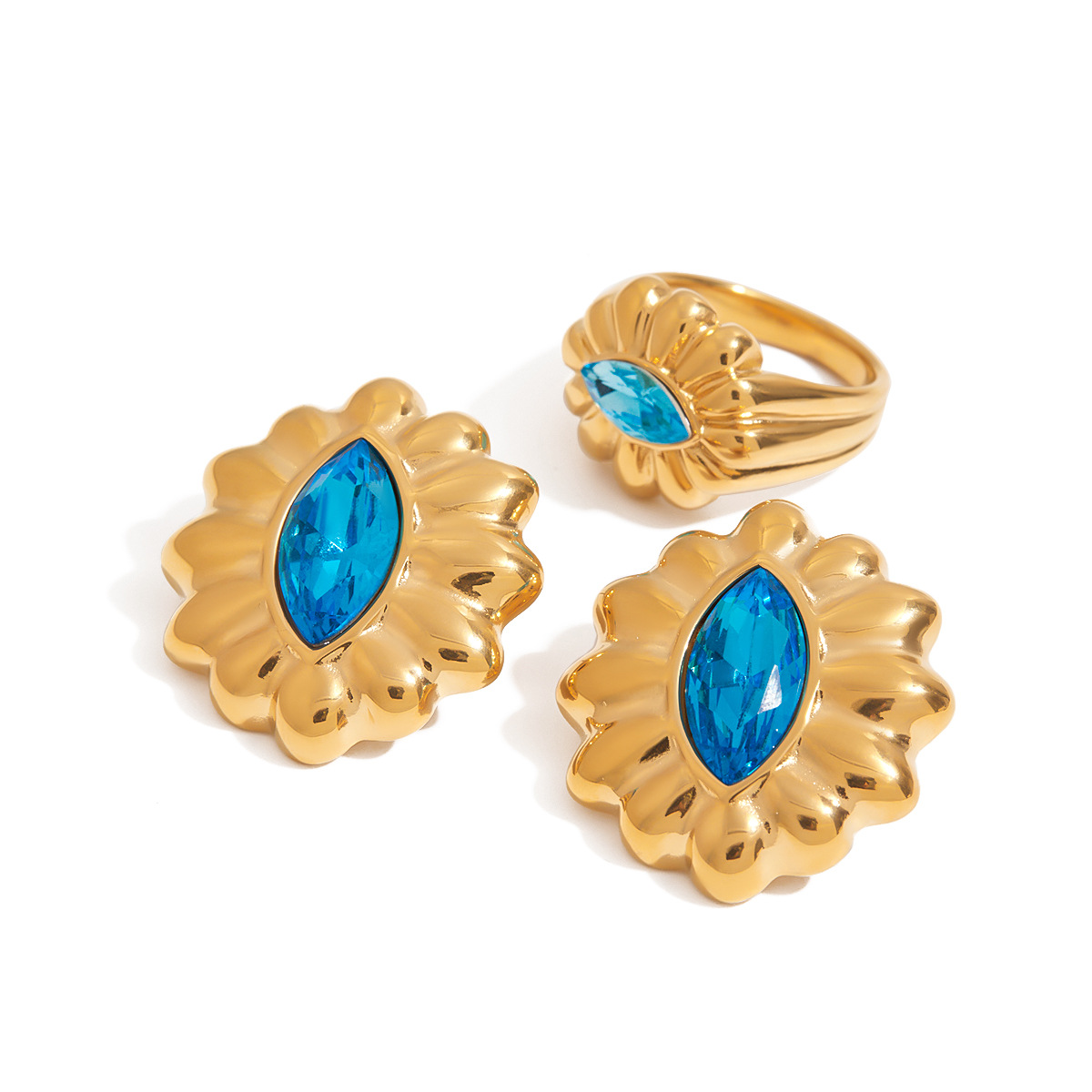 Jieding anillo de circón europeo y americano, joyería de acero de titanio que no se desvanece, lujo ligero, joyería de acero inoxidable de alta calidad, anillos transfronterizos