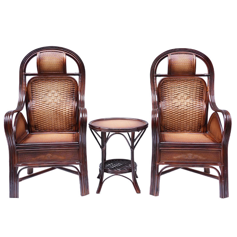 호두 색 2 + 일반 원형 티 테이블