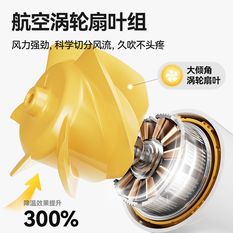 2025 新しい暴力的な高速ハンドヘルドファン USB ミニポータブル充電式屋外冷却小型扇風機|undefined