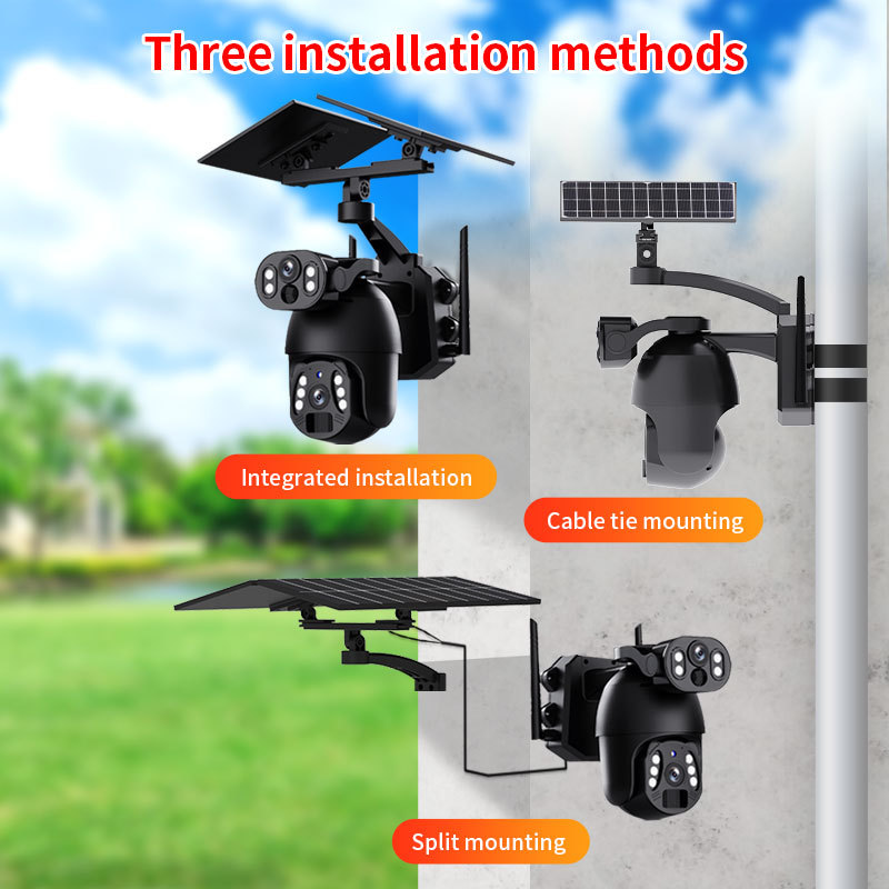 UBOX óptico 10x zoom binocular monitoreo solar 360 grados panorámico al aire libre cámara de enlace de bala de arma