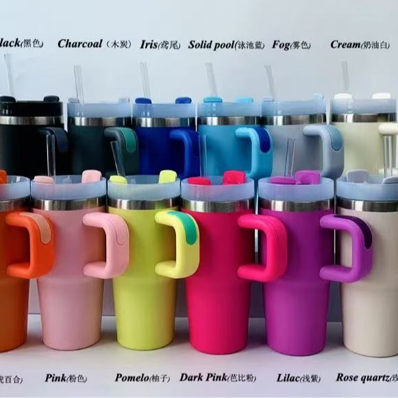 High Color Value Mini Handle Car Cup Double Vacuum Stainless Steel Thermos Cup Outdoor Portable Ice Cup