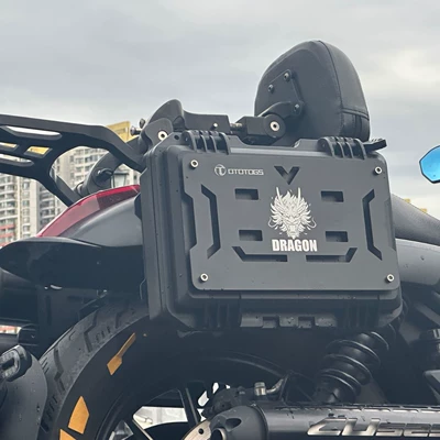 Motorcycle trunk: Modified Rear Rack Side Box