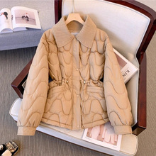 加厚羽绒棉服女冬新款2025时尚洋气百搭小个子棉袄翻领棉服短外套
