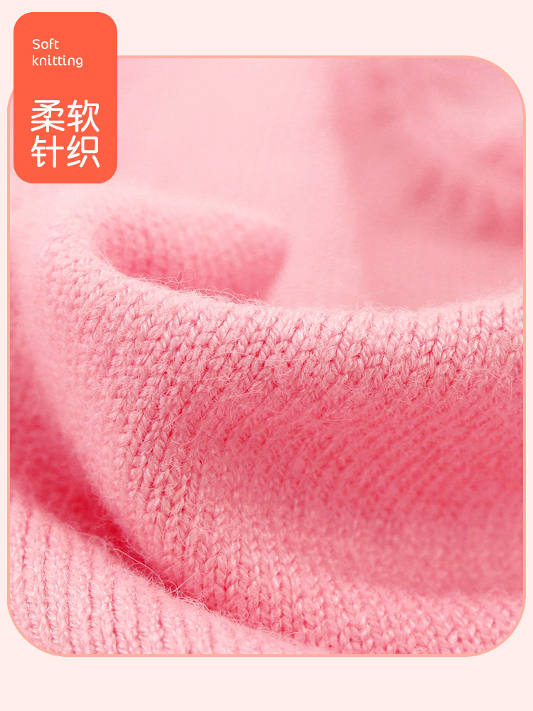 Ropa de baile para niños ropa de práctica Otoño e Invierno chal de punto ropa de ballet ropa de abrigo de suéter de baile de manga larga para niñas