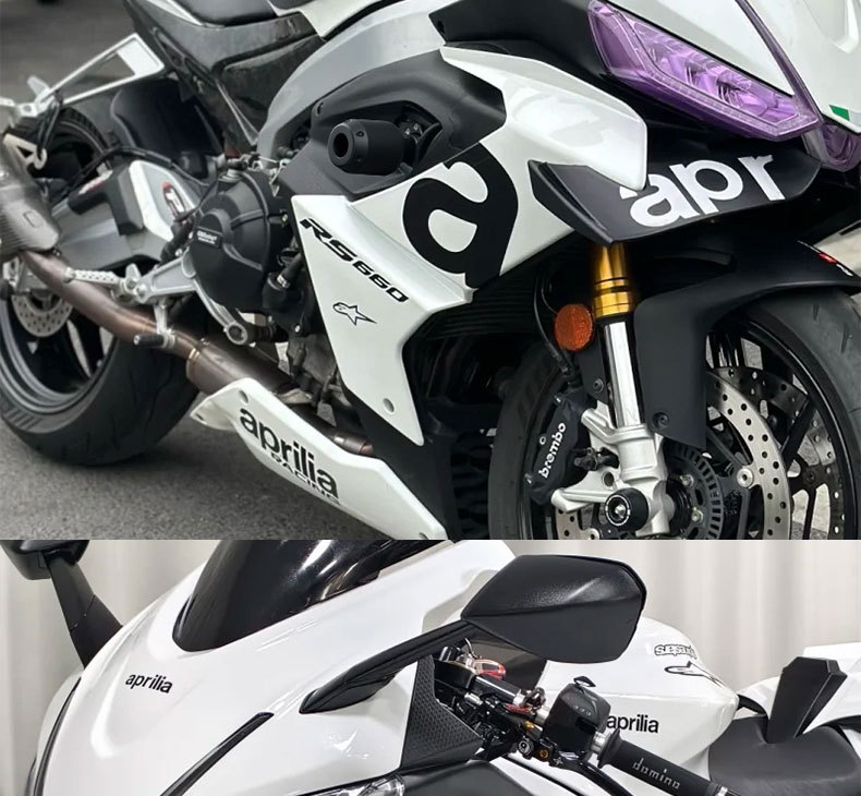 Suitable for 21-26 Aprilia Rs660 Motorcycle Modified Body Anti-Fall Protection Ball Engine Protection Bar Accessories