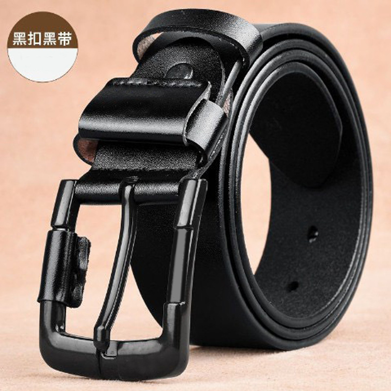 Fabricante de cinturones, venta directa, cinturón de cuero genuino para hombres, cinturón con hebilla, cinturón popular transfronterizo, hebilla de bolso de cuero de vaca
