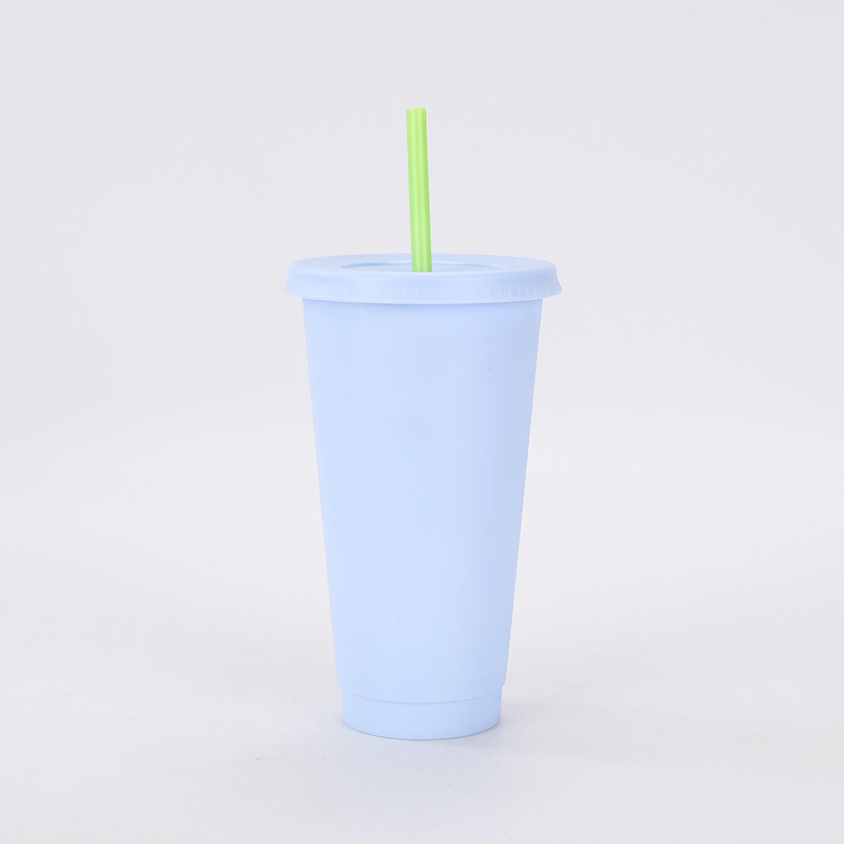 Transfronterizos de suministro directo de color sólido color PP material taza de bebida directa alta capacidad de 24oz taza de paja de plástico