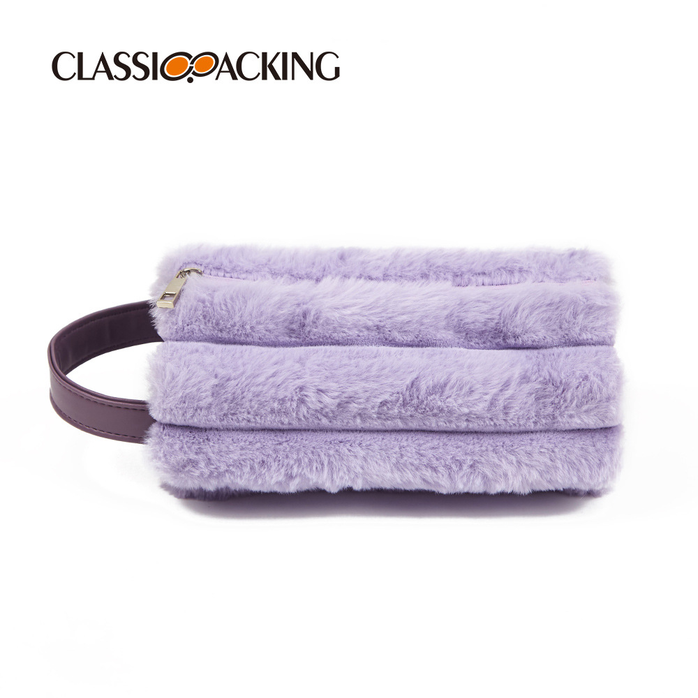 Japonés simple ins bolsa de almacenamiento de gran capacidad de alto aspecto suministros de belleza bolsa de almacenamiento multifuncional bolsa de cosméticos de felpa