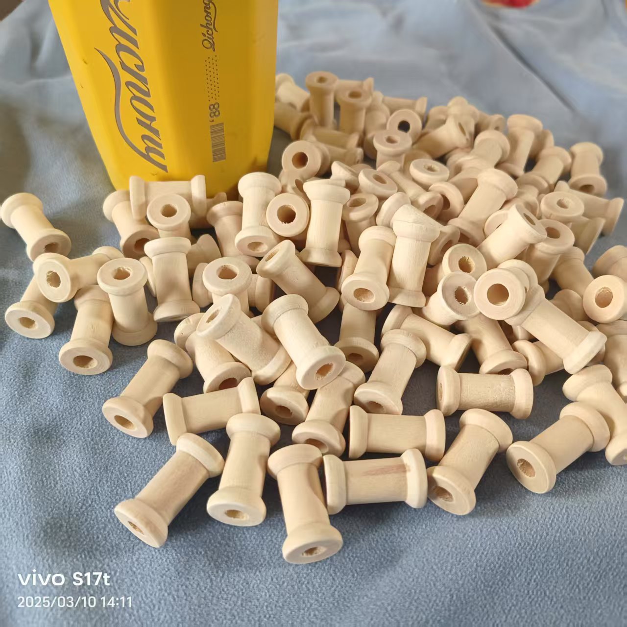 厂家现货木质工艺品 荷木线轴尺寸可D制木轴绕线轴 DIY饰品配件