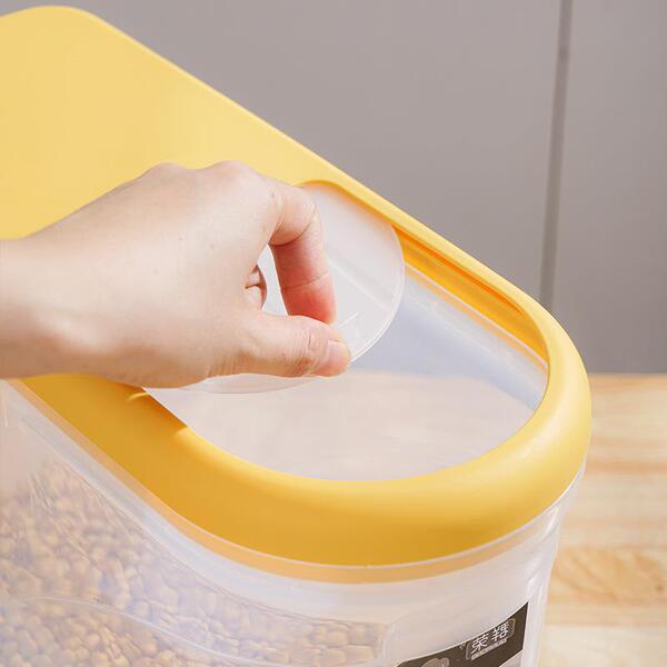 Kitchen plastic storage rice barrel household transparent rice…