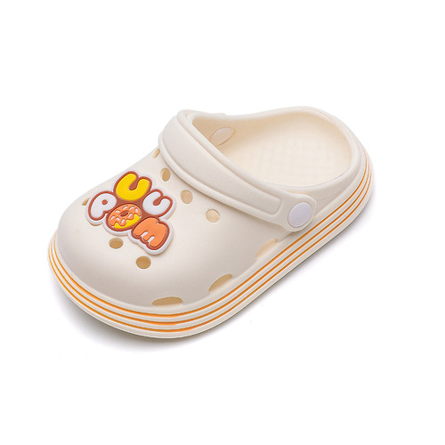 Children's Croc Shoes Summer Baby Girl Indoor Cute Cartoon Slippers Boys Home Non-Slip Bathing Soft Bottom Sandals