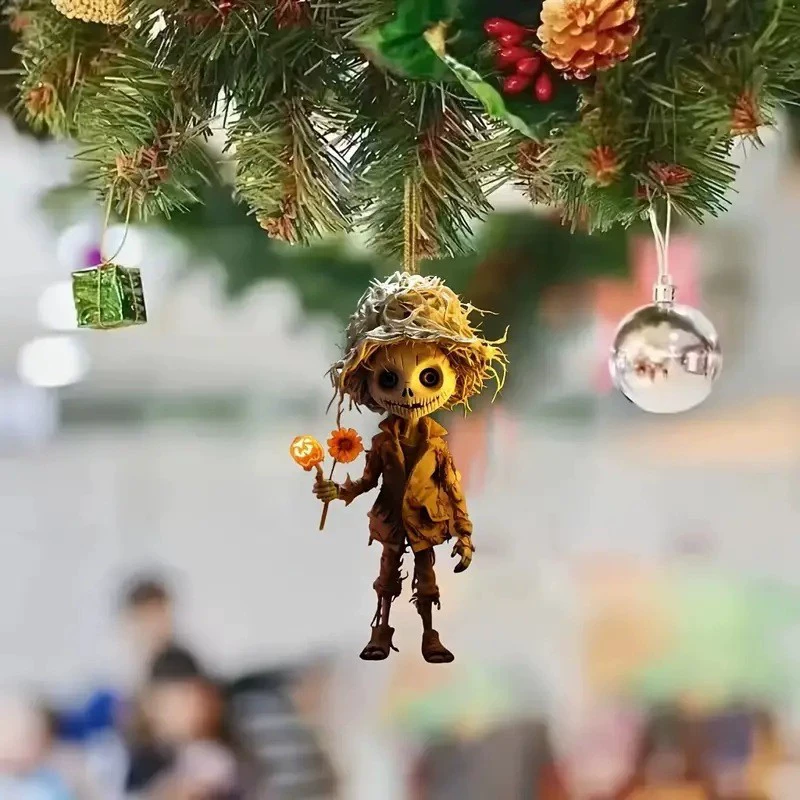 2024 Хэллоуин Творческий Ужас Тыква Человек Подвеска Трансграничный Новый Автомобиль Украшение Подвеска Праздничная Вечеринка Подвеска