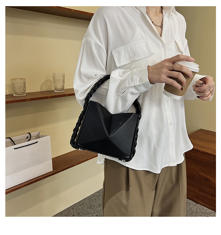 Nischendesign-Handtaschen für Damen, modisch und vielseitig, One-Shoulder-Crossbody-Tasche im ausländischen Stil in einfarbiger, faltbarer Bucket Bag im Trend_voghion.com