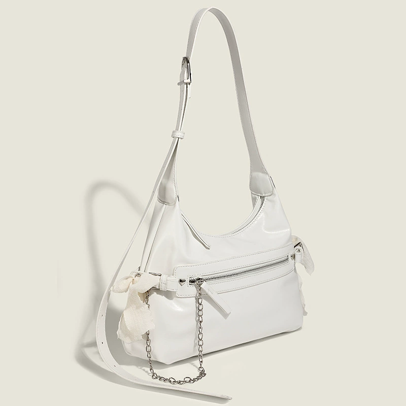 Brand shoulder bag with bow, universal one-shoulder bag