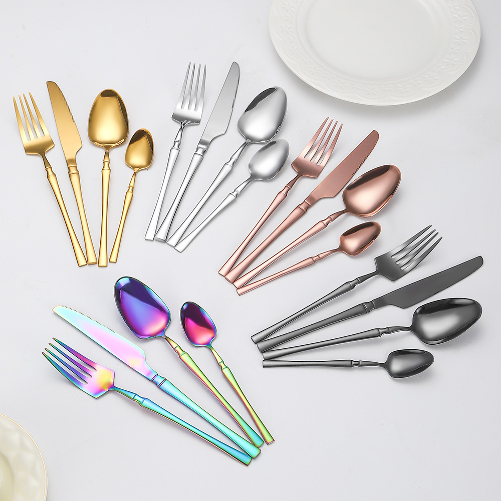 Trans-border Amazon Xiaoman cintura juego de vajilla de acero inoxidable hotel comida occidental cuchillo tenedor cuchara caja de regalo bistec cuchillo tenedor cuchara