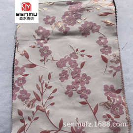 金属丝色织提花面料 精细提花布 欧美风时尚连衣裙旗袍布料批发