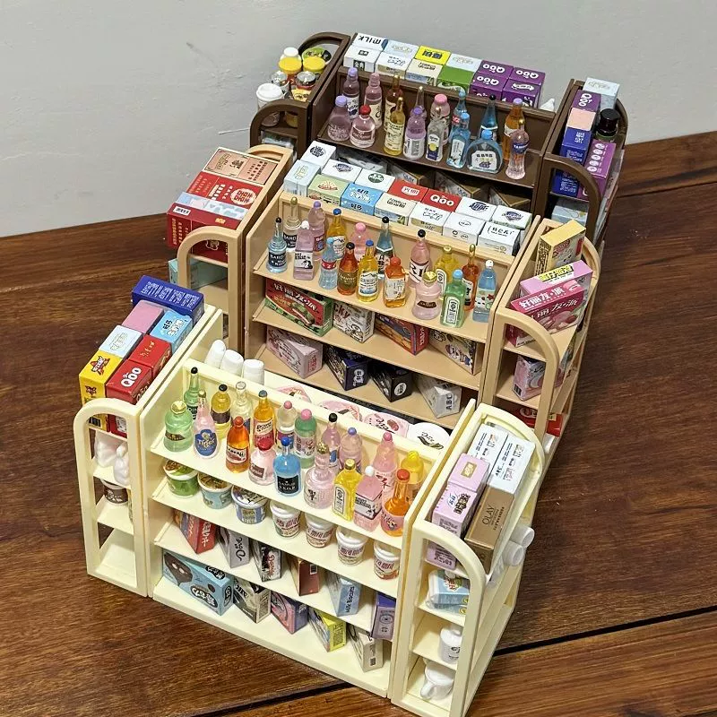 Крохотная игрушка-еда, продуктовый магазин, семейная игрушка, минифигурка, подарок на день рождения