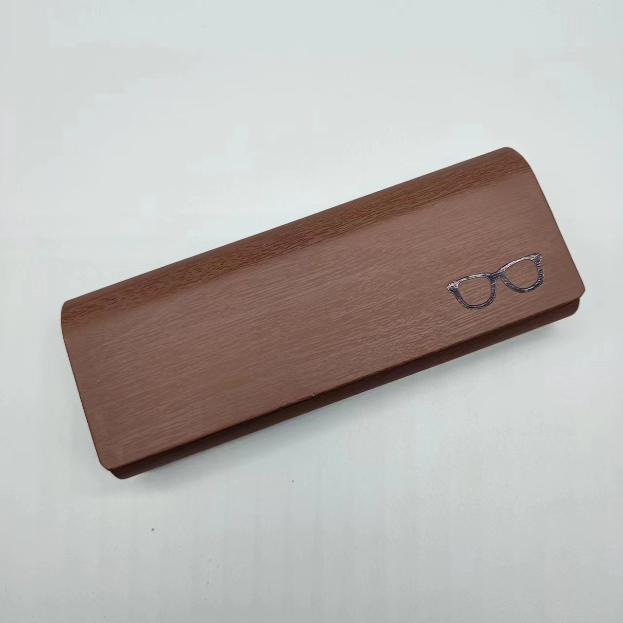 Caja de gafas de miopía PU cuero manual flip caja de gafas de absorción óptica de gafas de estudiantes caja de almacenamiento para proteger los ojos