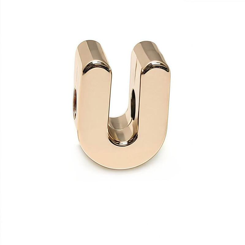 KC玫金26個の英字手作りビーズDIYキーホルダーアクセサリー靴バックル装飾部品卸売り|undefined