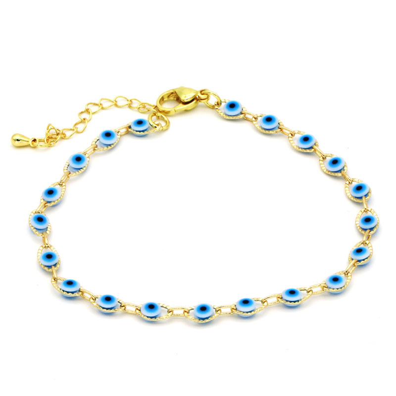 Fashion Devilu0027S Eye Copper Enamel Bracelets 1 Piece