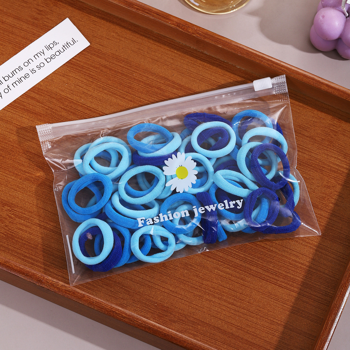 Blue series, 50 pieces, approximately 3cm